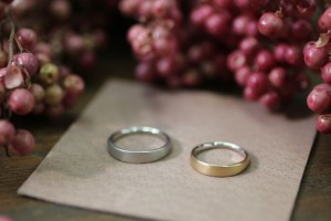 手作り結婚指輪M様リング写真